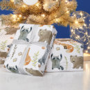Recherche de forêt papier cadeau Baby shower garçon