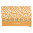 Recherche de orange floral housses oreillers Vintage
