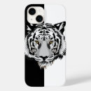 Recherche de tigre blanc iphone coques Noir et blanc