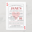 Recherche de queen anniversaire invitations Poker
