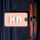 Recherche de la vie mariée bagages étiquettes Monogramme