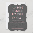 Recherche de abc baby shower invitations Moderne