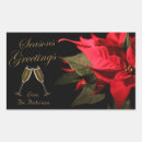 Recherche de poinsettia rouge autocollants Élégant