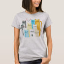 Recherche de chats colorés tshirts Pour elle