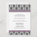 Recherche de damassé mariage invitations Lavande