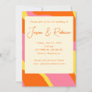 Recherche de années 70 mariage invitations Coloré