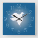 Recherche de colombe de paix horloges Bleu
