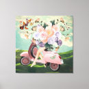 Recherche de scooter impressions sur toile Rétro