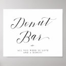 Recherche de beignet posters Noir et blanc