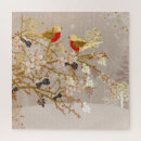 Recherche de oiseau de noël puzzles Amour