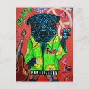 Recherche de peinture de carlin cartes postales Chien