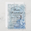 Recherche de blue winter wonderland invitations Quinceanera