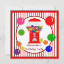 Recherche de gumball machine anniversaire invitations Enfants