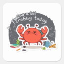 Recherche de crabe drôle autocollants Animal