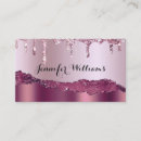 Recherche de lettrage main cartes visite Violet