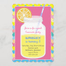 Zoek naar roze limonade uitnodigingen Limonadefeest
