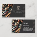 Recherche de outils coiffeur cartes visite Barbier