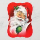 Recherche de père vintage noël invitations Claus