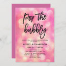 Recherche de pop the bubbly invitations Élégant