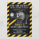 Zoek naar ontsnapping uitnodigingen Mysterie