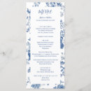 Recherche de victorien mariage menus Bleu et blanc