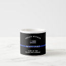 Recherche de police tasses Fine ligne bleue