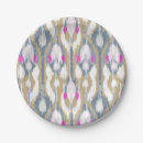 Recherche de motif ikat assiettes Géométrique