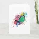 Recherche de joueur rugby vœux cartes Aquarelle
