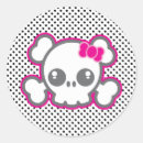 Recherche de crâne de kawaii autocollants Halloween