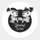 Recherche de gémeaux autocollants Mode