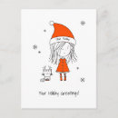 Zoek naar grappige santa briefkaarten Cartoon