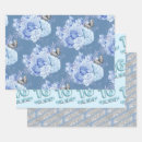 Recherche de anniversaire de fleur papier cadeau Bleu