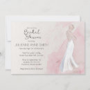 Recherche de nuptiale à la mode de douche invitations Moderne