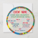 Recherche de couleurs multi invitations Multicolore