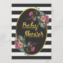 Recherche de rayures roses et blanches invitations Future maman