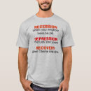 Recherche de humour de dépression tshirts Récession
