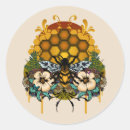 Recherche de reine des abeilles autocollants Nid d'abeille