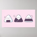 Recherche de nourriture kawaii posters Mignon