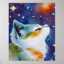 Recherche de chat cosmique posters Céleste