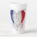 Recherche de drapeau de la france tasses Amour