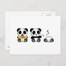 Recherche de petit panda cartes postales Pour enfants