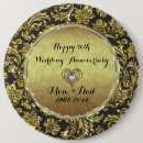 Recherche de mariage anniversaire badges Noir