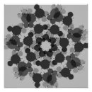 Recherche de motif monochrome posters Conception de fleurs