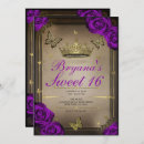 Recherche de tiara 16ans anniversaire invitations Élégant