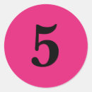 Recherche de nombre autocollants Rose