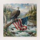 Recherche de aigle puzzles Drapeau