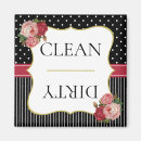 Recherche de rayure florale magnets Noir et blanc