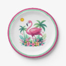 Recherche de fleurs tropicales assiettes en papier Floride