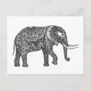 Recherche de zen doodle cartes postales Éléphant