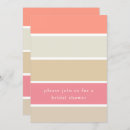 Recherche de peach bridal shower invitations Corail